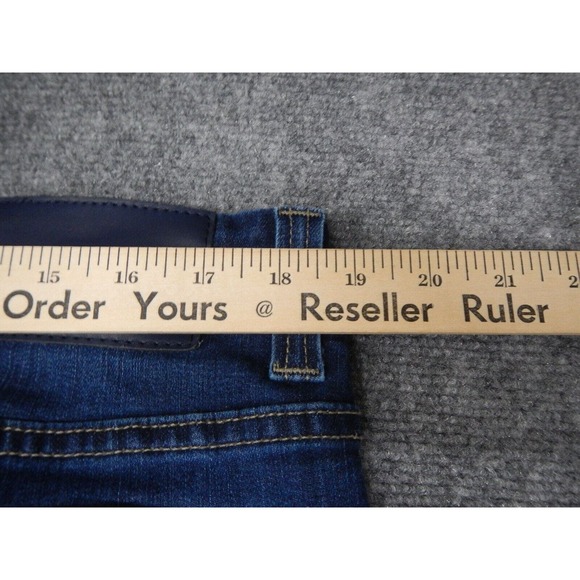 Fidelity Jimmy Straight Jeans Mens Size 40 Blue Dark Wash Faded Style Denim - Picture 9 of 11